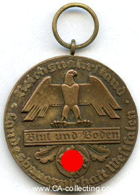 LANDESBAUERNSCHAFT WESTFALEN. Medaille für...