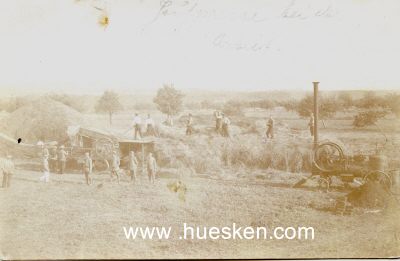 PHOTO 14x9cm: Soldaten auf der Feldarbeit. 1915 als...