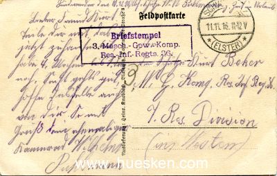 Foto 2 : POSTKARTE 'Schnauze voll!' J.Bodum. 1916 als Feldpost...