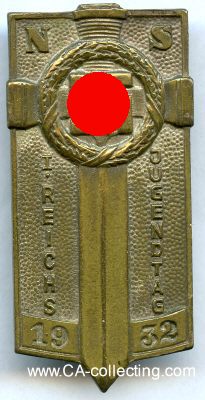 POTSDAM-ABZEICHEN SILBER 1932. Bronze versilbert 48x24mm...