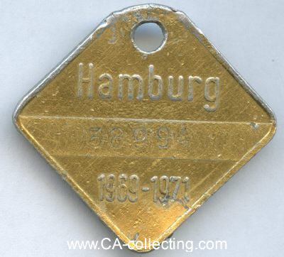 Foto 2 : HUNDE-STEUERMARKE 1969-1971. Aluminium 40mm.