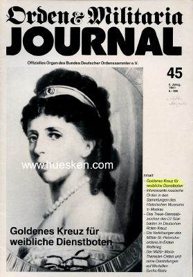 ORDEN-MILITARIA-JOURNAL. Zeitschrift des Bundes Deutscher...