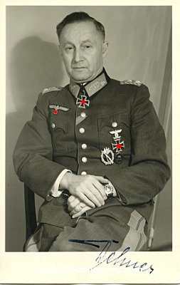 DEHNER, Ernst. General der Infanterie, Kommandierender...