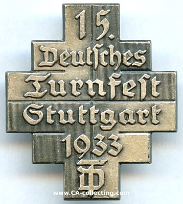 VERANSTALTUNGSABZEICHEN '15. Deutsches Turnfest Stuttgart...