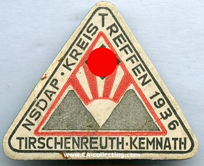 VERANSTALTUNGSABZEICHEN 'NSDAP Kreistreffen 1936...