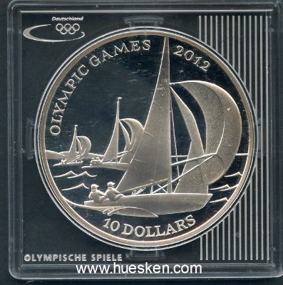 Photo 2 : COOK INSELN - 10 DOLLARS 2009 OLYMPISCHE SPIELE LONDON....
