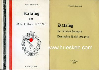 KATALOG DER AUSZEICHNUNGEN DEUTSCHES REICH 1933-1945....