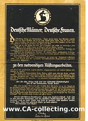 SPENDENAUFRUF 'Deutsche Männer, Deutsche Frauen.'....