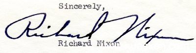 NIXON, Richard. Politiker und von 1969-1974 der 37....