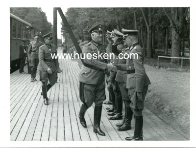 PHOTO 9x12cm 1941/1942: Generalfeldmarschall Keitel und...