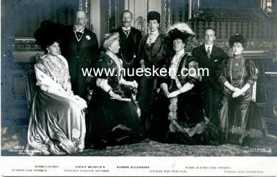 PHOTO-POSTKARTE Kaiser Wilhelm II., Kaiserin Auguste...
