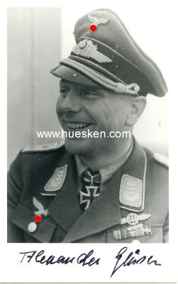 GLÄSER, Alexander. Hauptmann der Luftwaffe im...