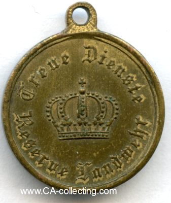 LANDWEHR-DIENSTAUSZEICHNUNG 2.KLASSE 1913. Miniatur...