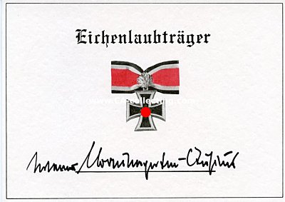 BAUMGARTEN-CRUSIUS, Werner. Oberleutnant des Heeres im...
