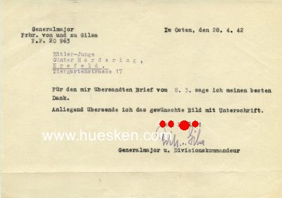 Foto 2 : GILSA, Werner Albrecht Freiherr von und zu. General der...