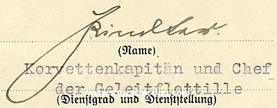 PINDTER, Friedrich-Wilhelm. Kapitän zur See der...