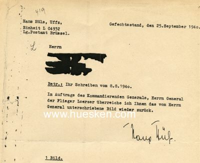 Photo 2 : LOERZER, Bruno. Jagdflieger des I. Weltkrieges,...