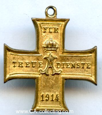 KREUZ FÜR TREUE DIENSTE 1914-1918. Miniatur 17mm...