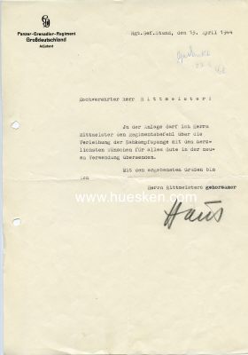 Photo 3 : HAUS, Rudolf. Hauptmann des Heeres, Adjutant...