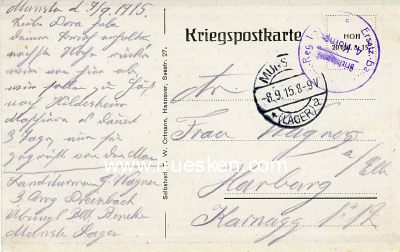 Foto 2 : POSTKARTE 'Heil Kaiser dir im Feld'. 1915 gelaufen.