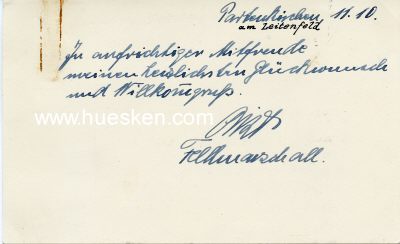 Foto 2 : LIST, Wilhelm. Generalfeldmarschall des Heeres,...