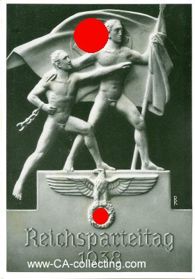 POSTKARTE 'Reichsparteitag 1938'. Gelaufen mit...
