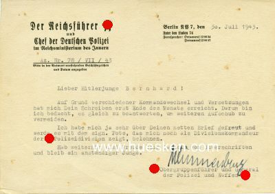 Foto 2 : WÜNNENBERG, Alfred. SS-Obergruppenführer,...