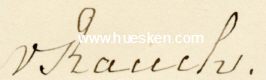 Foto 2 : GENERAL-ORDENS-KOMMISSION. Dienstschreiben vom 3.XII.1891...