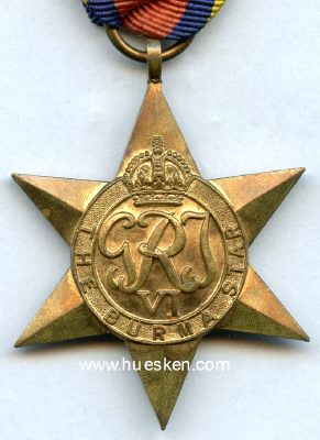 Photo 3 : BURMA STAR 1939-1945 König Georg VI. Bronze 38mm am...