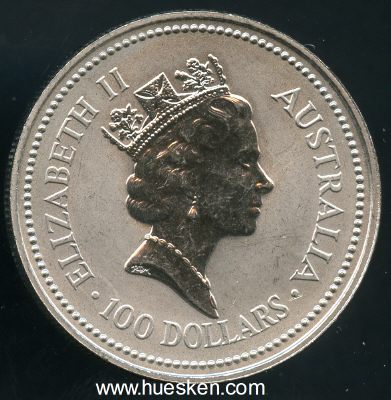 Foto 2 : 100 DOLLARS 1992 KOALA Königin Elisabeth II. Gewicht...