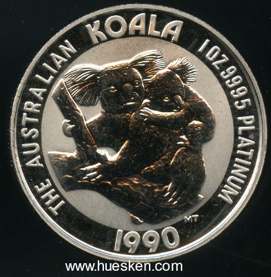 100 DOLLARS 1990 KOALA Königin Elisabeth II. Gewicht...
