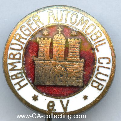 HAMBURGER AUTOMOBIL CLUB Clubabzeichen 1920/30er-Jahre....
