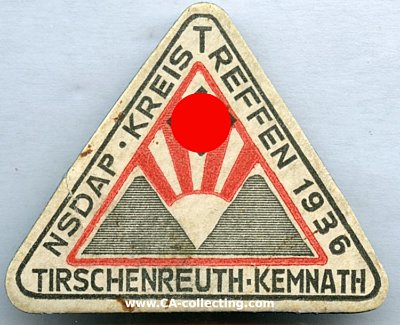 KEMNATH. Abzeichen zum Treffen des NSDAP Kreis...