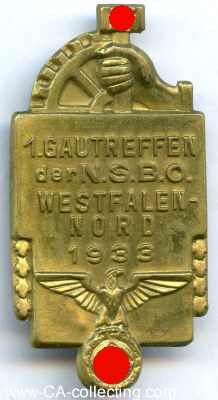 ABZEICHEN zum 1. Gautreffen der NSBO Westfalen-Nord 1933....