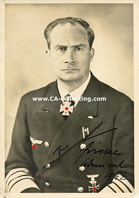 FRICKE, Kurt. Admiral der Kriegsmarine, Chef des Stabes...