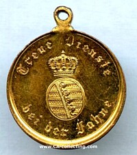 MILITARY & GENDARMERIECORPS SERVICE MEDAL 2nd CLASS 1913 FOR 12 YEARS SERVICE.