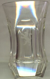 GLASS CUP ABOUT 1880.