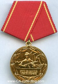 GOLDEN MEDAL FOR 25 YEARS OF FAITHFUL SERVICE