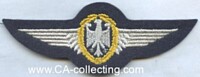 EMBROIDERED BUNDESWEHR AIR FORCE PILOT´S WING.