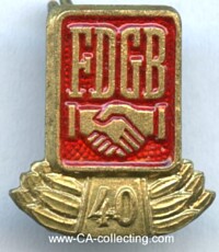FDGB HONOR STICKPIN FOR 40 YEARS