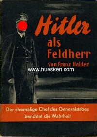 HITLER ALS FELDHERR.