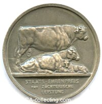 SILVER STATE PRICE MEDAL FOR COW BREEDING 1922
