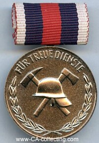 MEDAL FOR 20 YEARS FAITHFUL SERVICE FIRE BRIGADE