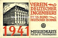 MEMBERSHIP CARD 1941
