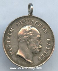 SILVER MINIATURE MEDAL ABOUT 1871.
