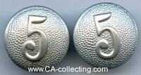 1 PAIR SHOULDER BOARDS BUTTON 5th COMPANY