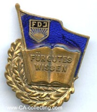 BADGE FOR GOOD KNOWLEDGE IN BRONZE.