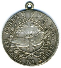 SILVER MEDAL FOR WEDDING COUPLE ABOUT 1780