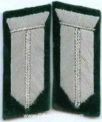 1 PAIR HAND EMBROIDERED COLLAR TABS PATTERN 1942