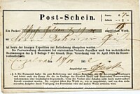 POST-SCHEIN 1852